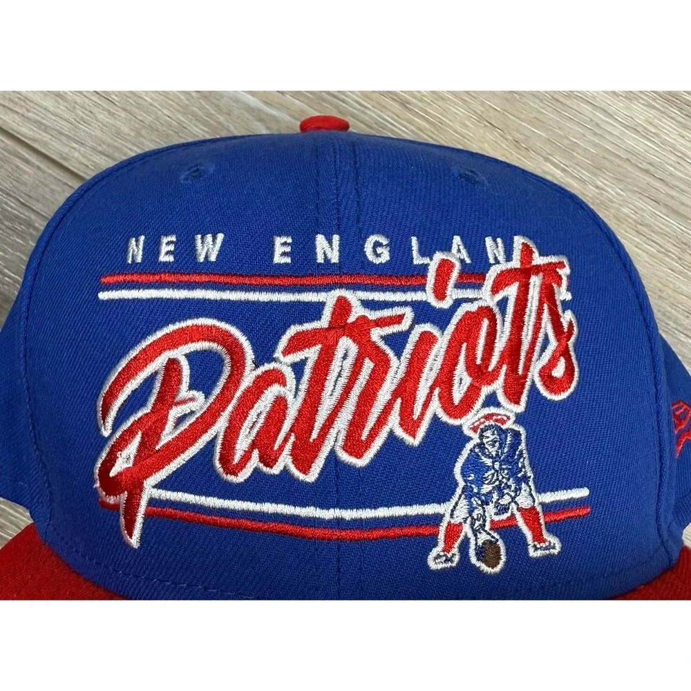 New Era New England Patriots 9FIFTY Snapback Hat Cap Blue Adults Adjustable NFL